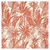 Image de Tissu viscose crêpe plantes vendu au mètre(...) - Orange