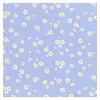 Image de Tissu viscose imprimé paquerettes vendu par 50 cm(...) - Bleu