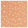 Image de Tissu viscose imprimé paquerettes vendu par 50 cm(...) - Orange