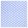 Image de Tissu viscose imprimé pois blancs vendu par 50 cm(...) - Bleu