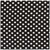 Image de Tissu viscose imprimé pois blancs vendu par 50 cm(...) - Noir
