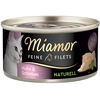 Image de 6x80g poulet, jambon Filets Fins Naturels Miamor - Nourriture pour Chat