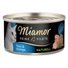 Image de 6x80g Filets Fins Naturels thon, crevettes Miamor - Nourriture pour Chat