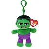 Image de Peluche Ty Marvel Beanie Babies Soft Porte-clés Hulk