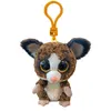 Image de Porte-clés en peluche Ty Beanie Boo's Clip Binky Le Galagos Marron et Blanc