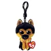 Image de Porte-clés en peluche Ty Beanie Boo's Clip Spirit Le Chien Noir et Marron