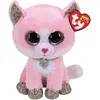 Image de Ty Beanie Boo's Fiona Pink Cat 15cm (8 cm)