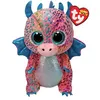 Image de Peluche TY Beanie Boo's Flint le dragon 15 cm