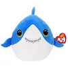 Image de Animal en peluche TY Squish a Boos Medium Coussin Finsley le Requin 40 cm Bleu et Blanc