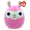 Image de Peluche Ty Squish a Boos Coussin Lana le lama 40 cm Rose