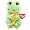 Image de Peluche TY Beanie Bellies Snapper La Grenouille Vert et Jaune