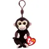 Image de Ty, Femmes, Porte-clés, Beanie Babies Bellies Clip Matteo Monkey 10cm, Marron