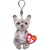 Image de Ty, Garçons, Porte-clés, Beanie Bellies Clip Wilfred Dog, Gris, Blanc