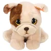 Image de Peluche Ty Beanie Babies Medium Houghie Le Chien Beige et Marron