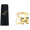 Image de Saxophones VANDOREN LIGATURE M/O SOPRANO FINITION OR ET COUVRE BEC PLASTIQUE - LC56DP Ligature saxophone Soprano