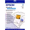 Image de Epson S041154 Papier thermocollant 120g/m2 A4 10 feuilles 1 paquet (124 g/m², A4, 10 pcs), Papier photo, Blanc