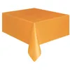 Image de Nappe Orange Plastique Rectangulaire 135 x 270 cm