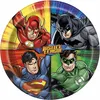 Image de Justice League 9 pouces assiettes en papier de dîner [8] par paquet