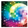 Image de Lot De 16 Serviettes Disco Fever - Multicolores