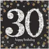 Image de Amscan, Serviettes de table, 30 Sparkling Celebration (16 pcs, 33 x 33 cm)