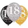 Image de Amscan ballons Sparkling 18 unisexe 27,5 cm 6 pièces