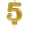 Image de Amscan bougie d'anniversaire 5 ans or 8 cm