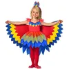 Image de déguisement perroquet fille - 5/6 ans - multicolore - amscan 9903518