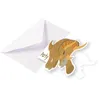 Image de 8 invitations + enveloppes dinosaures