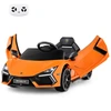 Image de CostwayVoiture Electrique 12V pour Enfants Sous Licence Lamborghini Revuelto Télécommande Portes Hydrauliques pour 37-95 Mois Orange