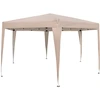 Image de CostwayTonnelle de Jardin Hexagonale Pop-Up 400 x 348 cm Tente Réception avec Hauteur Réglable Jambes Habillées Sac de Transport