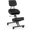 Image de CostwayChaise de Genou Ergonomique avec Soutien Lombaire Tabouret de Correction de Posture avec Siège Incliné Chaise de Bureau à Domicile Réglable