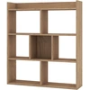 Image de CostwayÉtagère à Livres Ouverte à 7 Cubes Étagère de Rangement pour Maison Bibliothèque Horizontale Unité de Rangement Autonome pour Salon Naturel