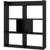 Image de CostwayÉtagère à Livres Ouverte à 7 Cubes Étagère de Rangement pour Maison Bibliothèque Horizontale Unité de Rangement Autonome pour Salon Noir