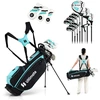 Image de CostwaySet Complet de Clubs de Golf pour Femmes 15 Pièces Droitier avec Sac de Golf et Housse de Pluie Vert