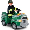 Image de CostwayVoiture à Pousser Pompiers pour Enfants 12v Véhicule de Pompiers avec Pelle et Extincteur Véhicule à Pousser Vert