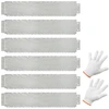 Image de CostwayJardinière Surélevée en Métal Galvanisé 6 Pièces de 600 cm Clôture D'arbre Sans Tranchée Bande de 110 Cm Profondeur de 22 cm Argent