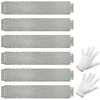 Image de CostwayJardinière Surélevée en Métal Galvanisé 6 Pièces de 600cm Protection Flexible Des Arbres Bandes de 110cm de Profondeur 20cm Argent