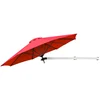Image de CostwayParasol en Porte-à-faux Mural de 247 Cm Parasol avec Mât Réglable Parasol Inclinable avec Évent Parasols d'Extérieur Rouge