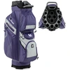 Image de CostwaySac de Golf pour Chariot Sac de Golf Moulé avec Fermeture à Glissière et 14 Compartiments Pleine Longueur Sac de Golf Léger Violet