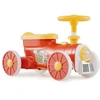 Image de CostwayVoiture à Enfourcher avec Volant Bouton de Sifflet de Train Espace de Rangement sous le Siège Jouet pour 19-36 Mois 61 x 30 x 38 cm Orange