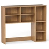 Image de CostwayÉtagère de Bureau Bibliothèque de Table avec 3 Étagères Réglables et Compartiment Ouvert pour Moniteurs jusqu'à 27'' Naturel