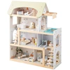 Image de CostwayMaison de Poupée en Bois Maison de Jeux pour Enfants avec 33 Accessoires de Meubles Jeu de Maison Familiale Moderne pour 3 + Ans Vert