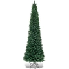 Image de CostwayArbre de Noël 270 Cm Aiguilles en Pvc Sapin Artificiel Longiligne Support Métallique Solide Sapin de Noël Non Lumineux 400 Branches Vert