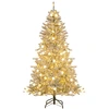 Image de CostwaySapin de Noël Artificiel Enneigé de 180 cm avec 51 Boules Lumineuses 250 LED Blanc Chaud 637 Branches Télécommande et Minuteur Argent