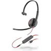 Image de HP Poly Blackwire 3215 USB-C mono (Filaire, USB-C), Casque micro de bureau, Noir