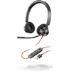 Image de HP Poly Blackwire 3320 USB-A (Filaire, USB-A, Skype), Casque micro de bureau, Noir