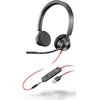 Image de HP Poly Blackwire C3325 (Filaire, USB-A, Avaya, Cisco, Les équipes Microsoft, Skype), Casque micro de bureau, Noir