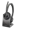 Image de Poly Voyager 4300 UC Series 4320 - Micro-casque - sur-oreille - Bluetooth - sans fil - USB-A - isolation acoustique - certifié Zoom