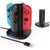 Image de Chargeur dock station charger avec indication led pour nintendo switch joy-con - multicolore
