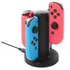 Image de Contrôleur de charge led stand 4in1 chargeur dock switch joy-con / pro - noir